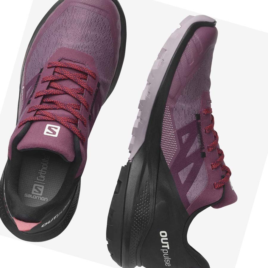 Salomon WoOUTPULSE GORE-TEX Kadın Yürüyüş Ayakkabısı Mor | TR 2838WNB